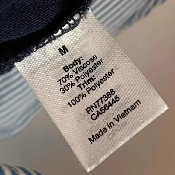 J. Crew • Navy Mixed Media Tiered Trim Tank Top - Picture 4 of 6